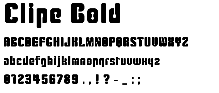 Clipe Bold font